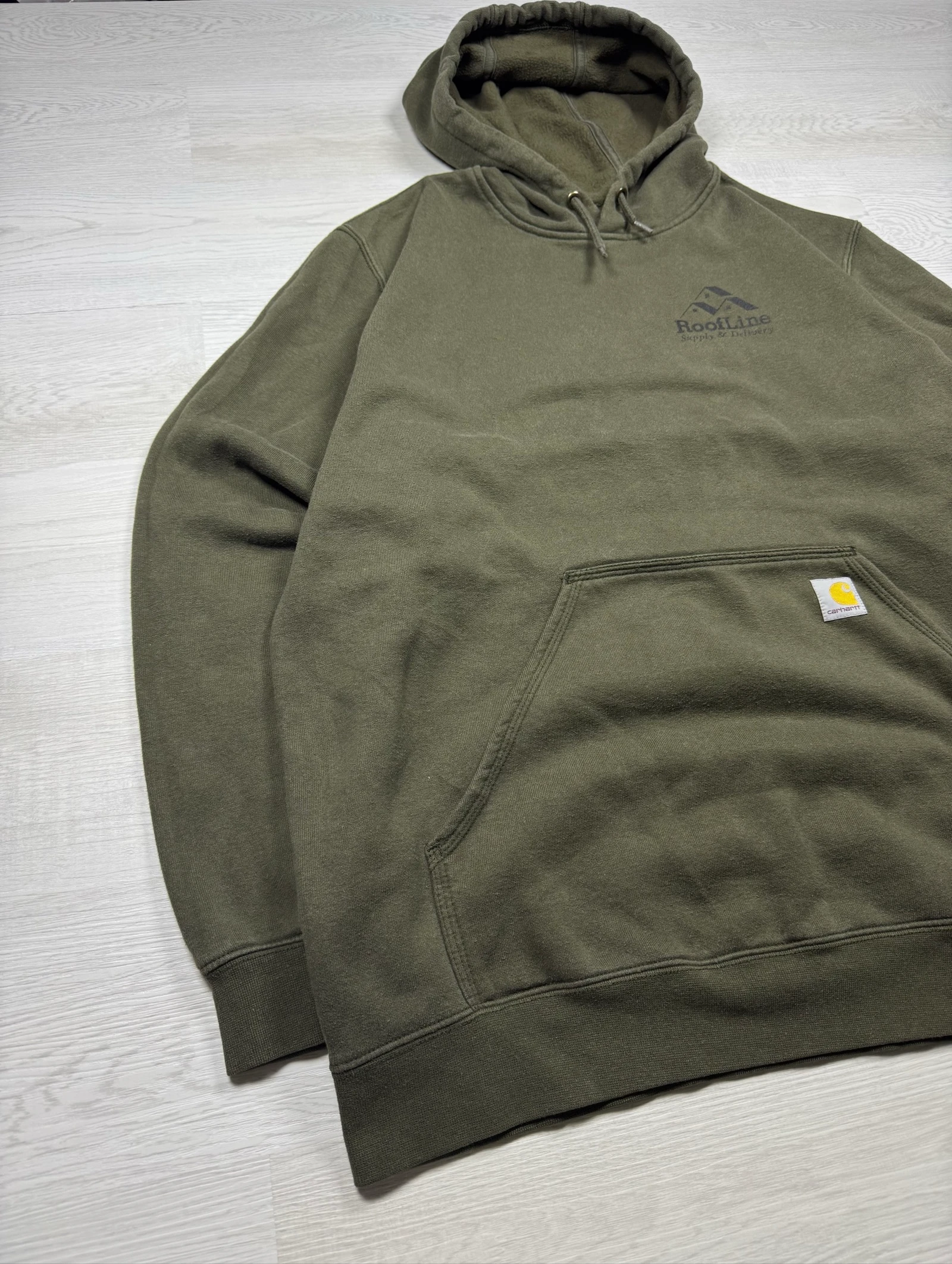 Carhartt K121 Hoodie Moss Green XL Loose Fit Workwear USA – photo 3